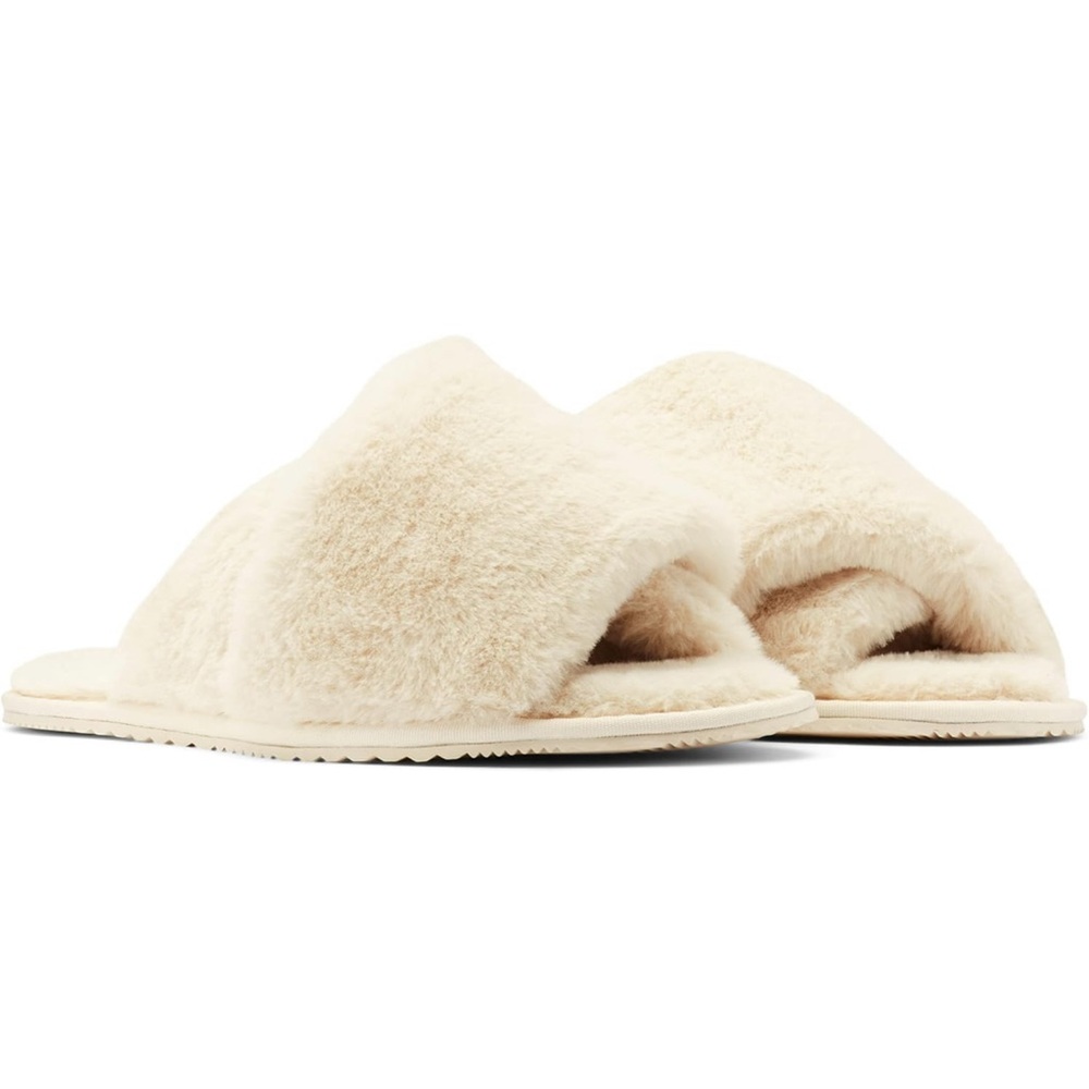 Sorel Women's Cream Fuzzy Slippers